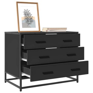  Komoda, czarna, 70x41x56 cm, materiał drewnopochodny Lumarko! Lumarko!
