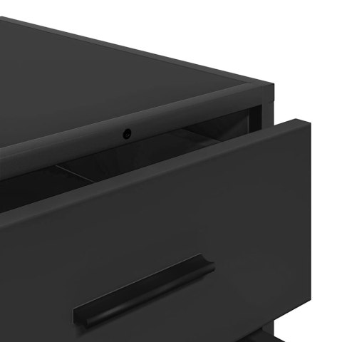  Komoda, czarna, 70x41x56 cm, materiał drewnopochodny Lumarko! Lumarko!