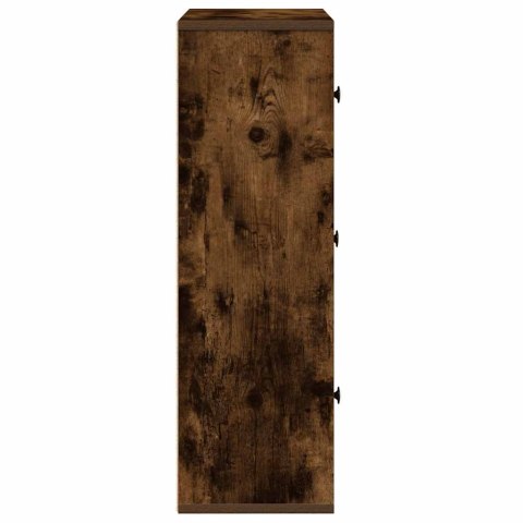  Regał, przydymiony dąb, 60x24x76,5 cm, materiał drewnopochodny Lumarko! Lumarko!