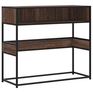  Stolik konsolowy, brązowy dąb, 90x35x80 cm Lumarko! Lumarko!