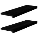  Stopnie schodowe, 2 szt. brązowe 80x25x2 cm lite drewno dębowe Lumarko! Lumarko!