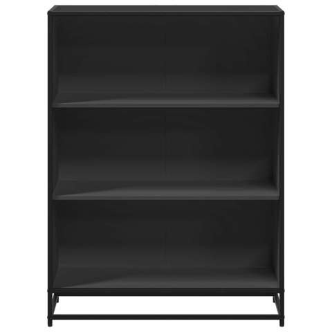  Szafka, czarna, 80,5x35x107,5 cm, materiał drewnopochodny Lumarko! Lumarko!