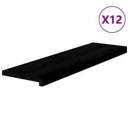  Stopnie schodowe 12 szt. brązowe 90x30x2 cm lite drewno dębowe Lumarko! Lumarko!