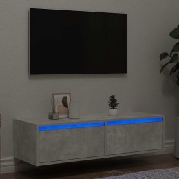  Szafka pod TV z LED, szarość betonu, 100x35,5x25 cm Lumarko! Lumarko!