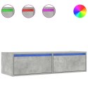  Szafka pod TV z LED, szarość betonu, 100x35,5x25 cm Lumarko! Lumarko!