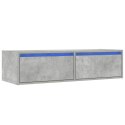  Szafka pod TV z LED, szarość betonu, 100x35,5x25 cm Lumarko! Lumarko!