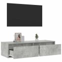  Szafka pod TV z LED, szarość betonu, 100x35,5x25 cm Lumarko! Lumarko!