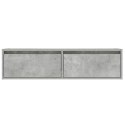  Szafka pod TV z LED, szarość betonu, 100x35,5x25 cm Lumarko! Lumarko!
