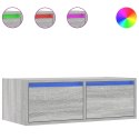  Szafka pod TV z LED, szary dąb sonoma, 75x35,5x25 cm Lumarko! Lumarko!