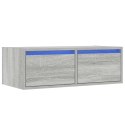  Szafka pod TV z LED, szary dąb sonoma, 75x35,5x25 cm Lumarko! Lumarko!