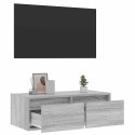  Szafka pod TV z LED, szary dąb sonoma, 75x35,5x25 cm Lumarko! Lumarko!