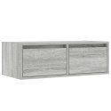  Szafka pod TV z LED, szary dąb sonoma, 75x35,5x25 cm Lumarko! Lumarko!