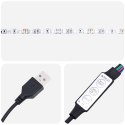  Szafka pod TV z LED, szary dąb sonoma, 75x35,5x25 cm Lumarko! Lumarko!