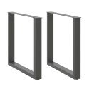 Nogi do stolika kawowego, 2 szt., antracyt, 90x(72-73) cm, stal Lumarko! Lumarko!