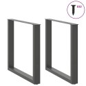 Nogi do stolika kawowego, 2 szt., antracyt, 90x(72-73) cm, stal Lumarko! Lumarko!