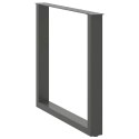 Nogi do stolika kawowego, 3 szt., antracyt, 80x(72-73) cm, stal Lumarko! Lumarko!