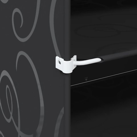  Regał kostkowy z 12 przegrodami i drzwiczkami, czarny, PP Lumarko! Lumarko!