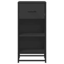 Szafka, czarna, 35,5x35x76 cm, materiał drewnopochodny i metal Lumarko! Lumarko!