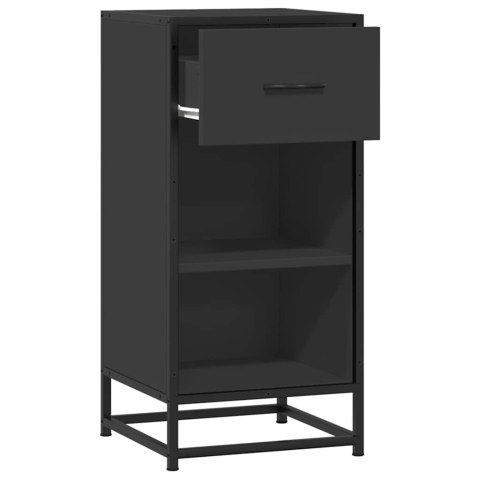 Szafka, czarna, 35,5x35x76 cm, materiał drewnopochodny i metal Lumarko! Lumarko!
