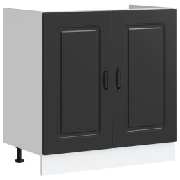 Szafka pod zlewozmywak, Kalmar, czarna, 80x46x81,5 cm Lumarko! Lumarko!