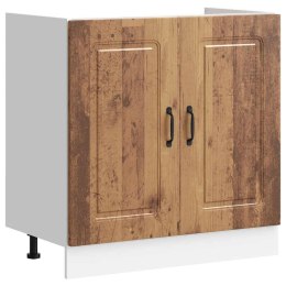 Szafka pod zlewozmywak, Kalmar, stare drewno, 80x46x81,5 cm Lumarko! Lumarko!