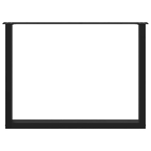  Nogi do stolika kawowego, 2 szt., czarne, 100x(72-73) cm, stal Lumarko! Lumarko!