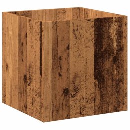  Donica, stare drewno, 40x40x40 cm, materiał drewnopochodny Lumarko! Lumarko!