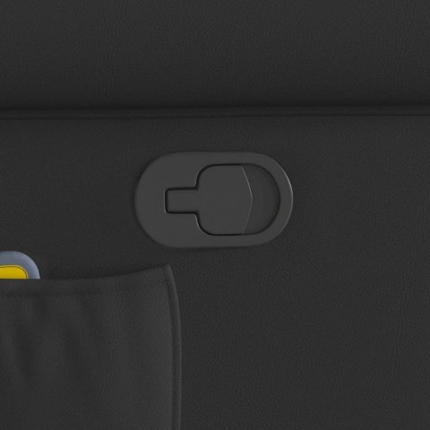  Fotel masujący, czarny, sztuczna skóra z połyskiem Lumarko! Lumarko!