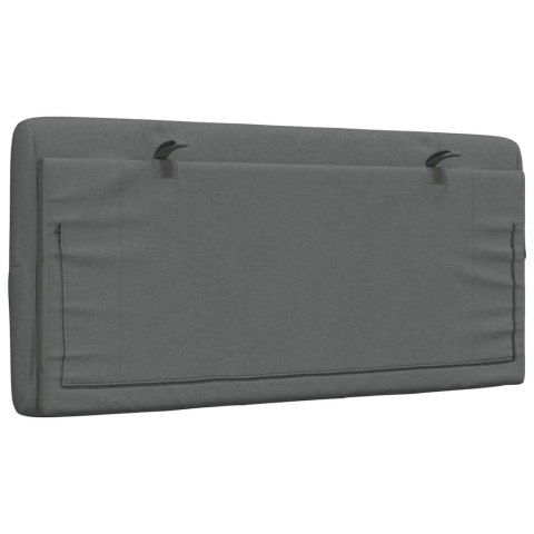 Poduszka na wezgłowie, ciemnoszara, 100 cm, tkanina Lumarko! Lumarko!