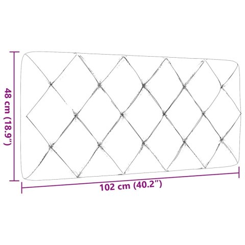 Poduszka na wezgłowie, ciemnoszara, 100 cm, tkanina Lumarko! Lumarko!
