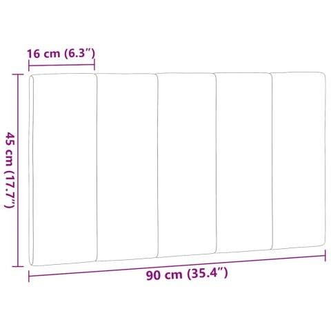  Poduszka na wezgłowie, jasnoszara, 90 cm, tkanina Lumarko! Lumarko!