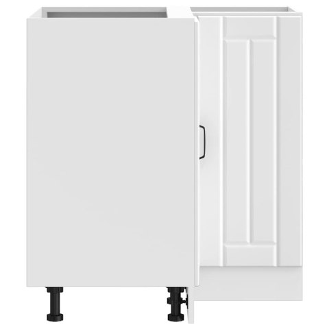  Narożna szafka kuchenna dolna Lucca z białego drewna klejonego Lumarko! Lumarko!