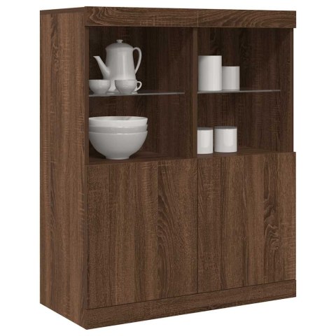 Szafka, brązowy dąb, 81x37x100 cm, materiał drewnopochodny Lumarko! Lumarko!