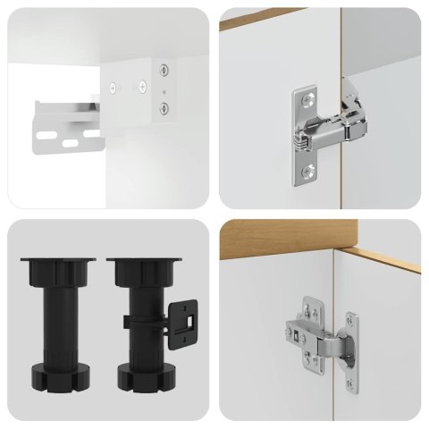  Zestaw szafek kuchennych, Kalmar, 4-częściowy, dąb artisan Lumarko! Lumarko!