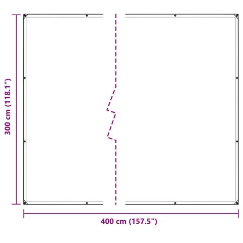  Przezroczysta plandeka z oczkami 3x4 m PVC Lumarko! Lumarko!
