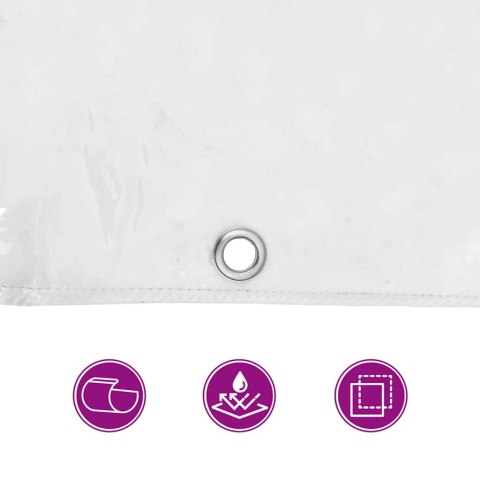  Przezroczysta plandeka z oczkami 8x8 m PVC Lumarko! Lumarko!