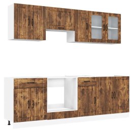 Zestaw szafek kuchennych, Kalmar, 8-częściowy, przydymiony dąb Lumarko! Lumarko!