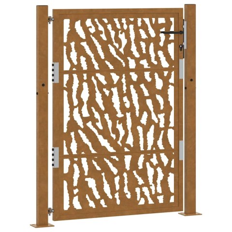 Brama ogrodowa 105x130 cm Stal nierdzewna Wzór śladu Lumarko! Lumarko!