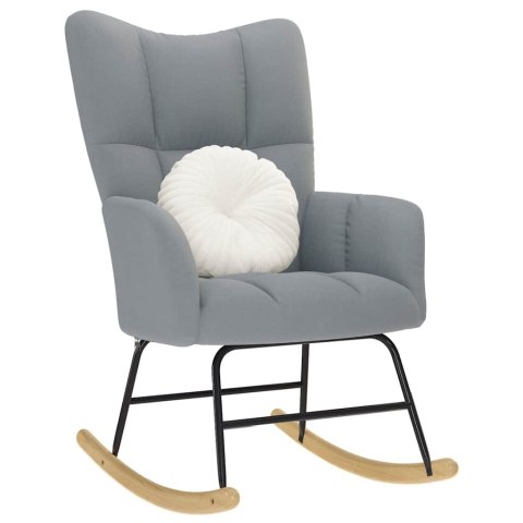  Fotel bujany, jasnoszary, tapicerowany tkaniną Lumarko! Lumarko!