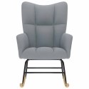  Fotel bujany, jasnoszary, tapicerowany tkaniną Lumarko! Lumarko!