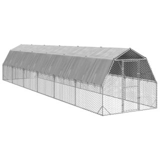  Kurnik z dachem 2,5x12x2,25 m Stal ocynkowana Lumarko! Lumarko!