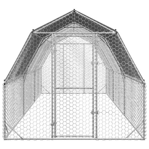 Kurnik z dachem 2,5x6x2,25 m Stal ocynkowana Lumarko! Lumarko!