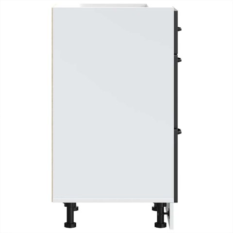 Szafka kuchenna dolna „Lucca" Czarny drewno klejone Lumarko! Lumarko!