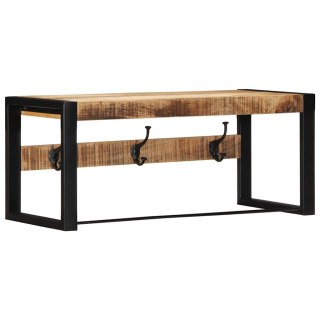 Wieszak na ubrania 80x35x35 cm lite drewno surowe mango Lumarko! Lumarko!