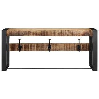  Wieszak na ubrania 80x35x35 cm lite drewno surowe mango Lumarko! Lumarko!