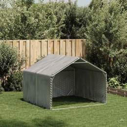 Zewnętrzna buda dla psa z pokrowcem 2x2x1,5 m Stal ocynkowana Lumarko! Lumarko!