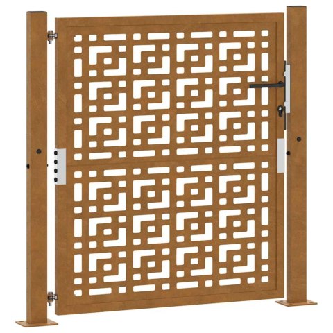  Brama ogrodowa 105x105 cm Stal nierdzewna Krzyż wzór Lumarko! Lumarko!