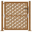  Brama ogrodowa 105x105 cm Stal nierdzewna Krzyż wzór Lumarko! Lumarko!