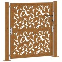  Brama ogrodowa 105x105 cm Stal nierdzewna Wzór liścia Lumarko! Lumarko!