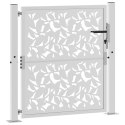  Brama ogrodowa 105x105 cm Stal nierdzewna Wzór liścia Lumarko! Lumarko!